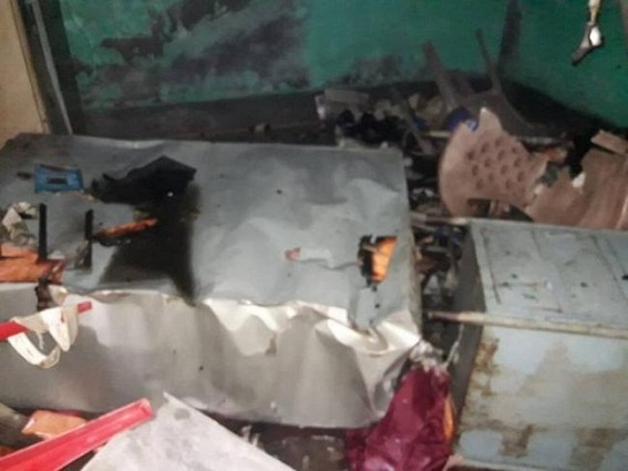 CPI-M Office burnt in Tripura, Statewide attacks upon opposition continues by Yuva Morcha, RSS : No Action